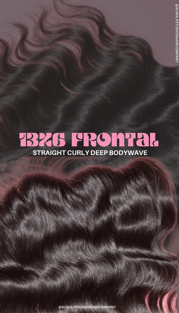 13x6 FILM LACE FRONTAL STRAIGHT/BODYWAVE/OCEAN CURLY/BABY CURLY