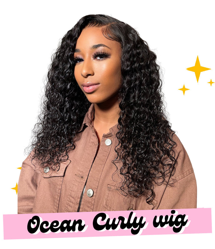 6x6 Ocean Curly Wig