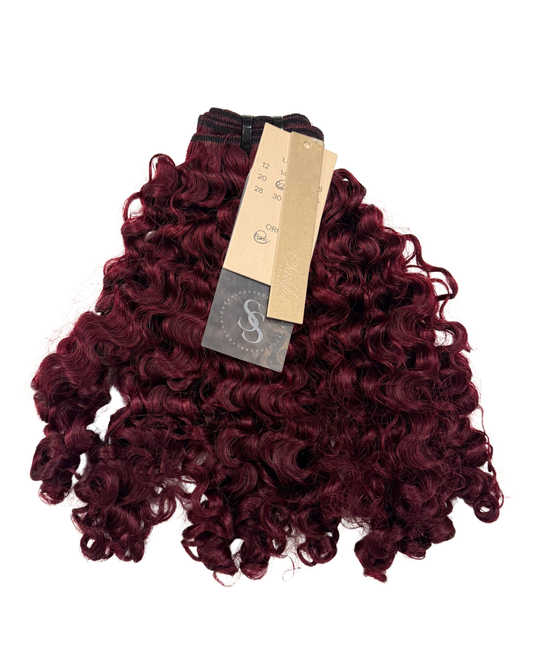 BABY CURLY™  Berry Burgundy - Raw Hair