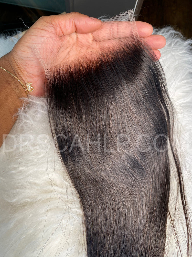 5.5x5.5 Luxe Straight Scahlp FILM LACE closure